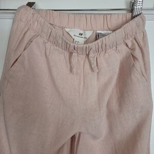 H&M Light Pink Linen Pants